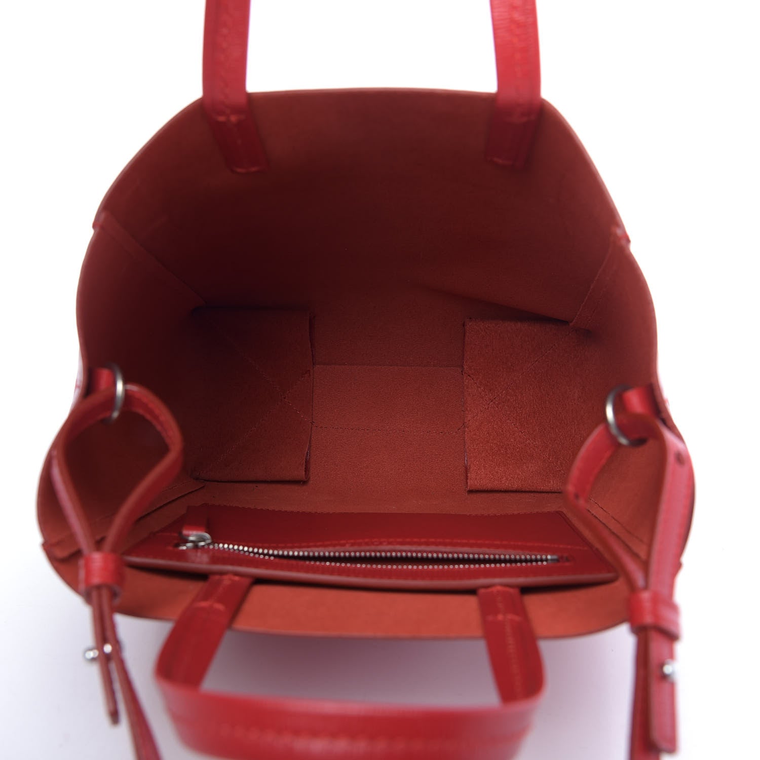 Celine Liege Small Vertical Cabas Pop Red 6 of 10
