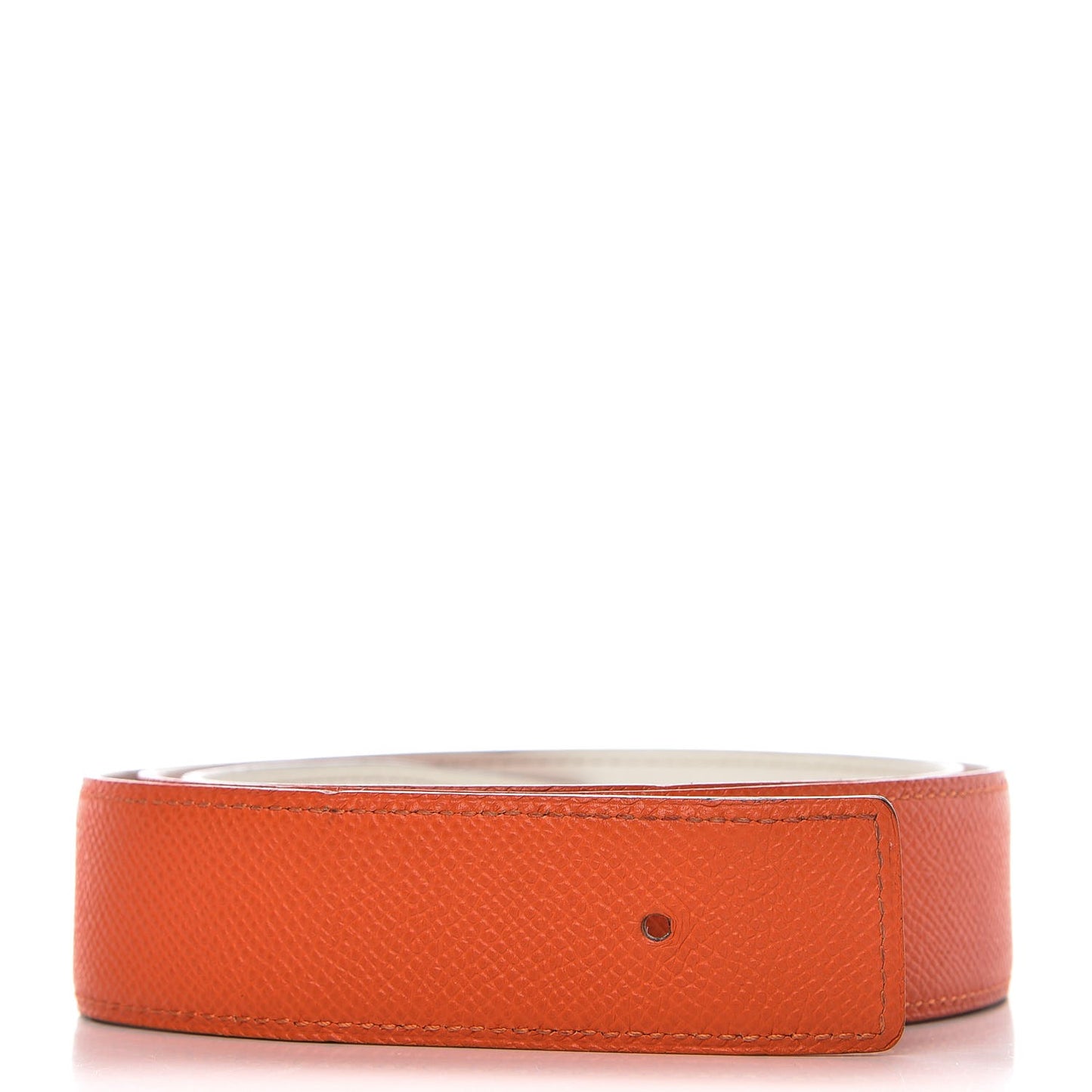 Epsom Swift 32mm H Belt Strap 85 Orange Craie