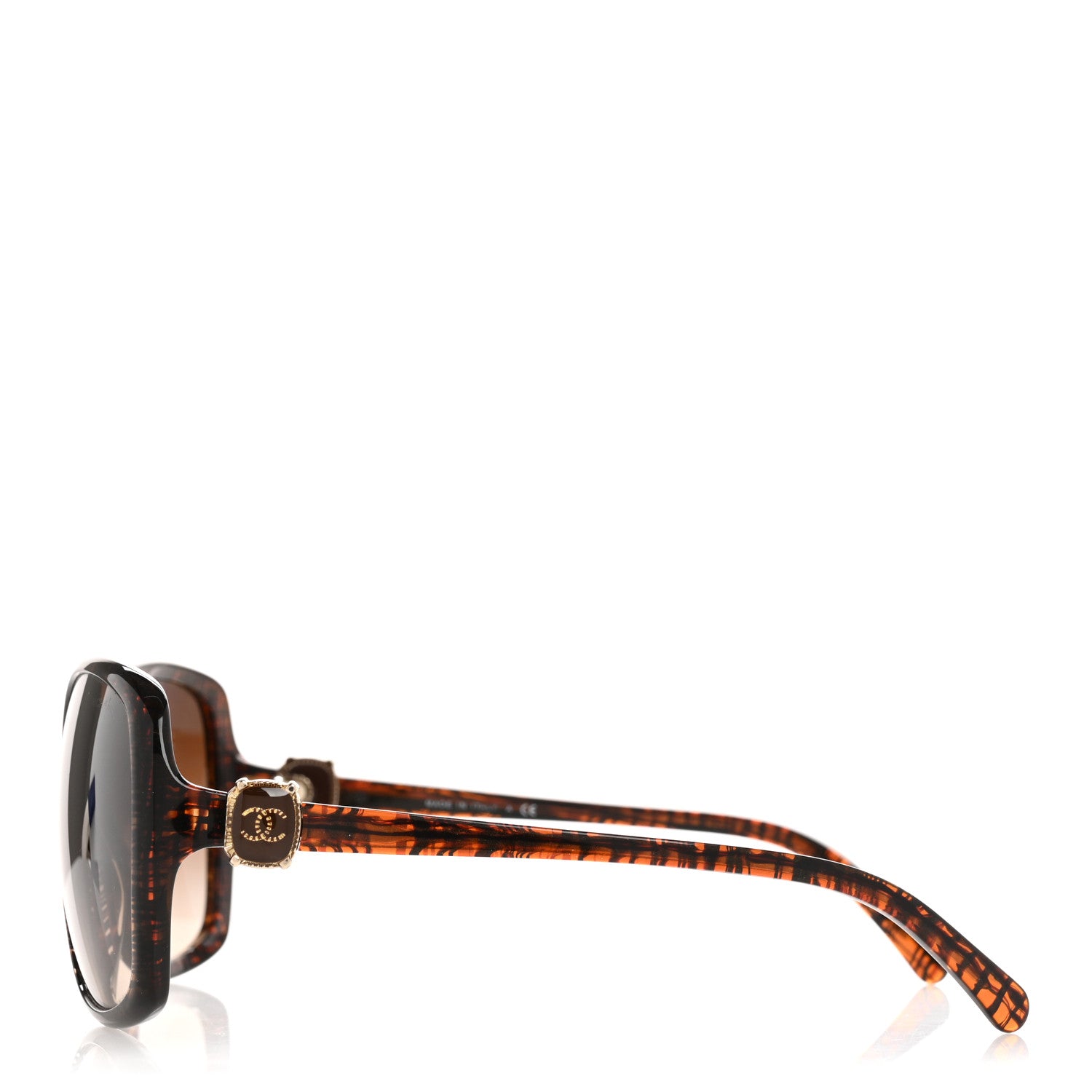 Chanel CC Tweed Effect Sunglasses 5174 Brown 3 of 8