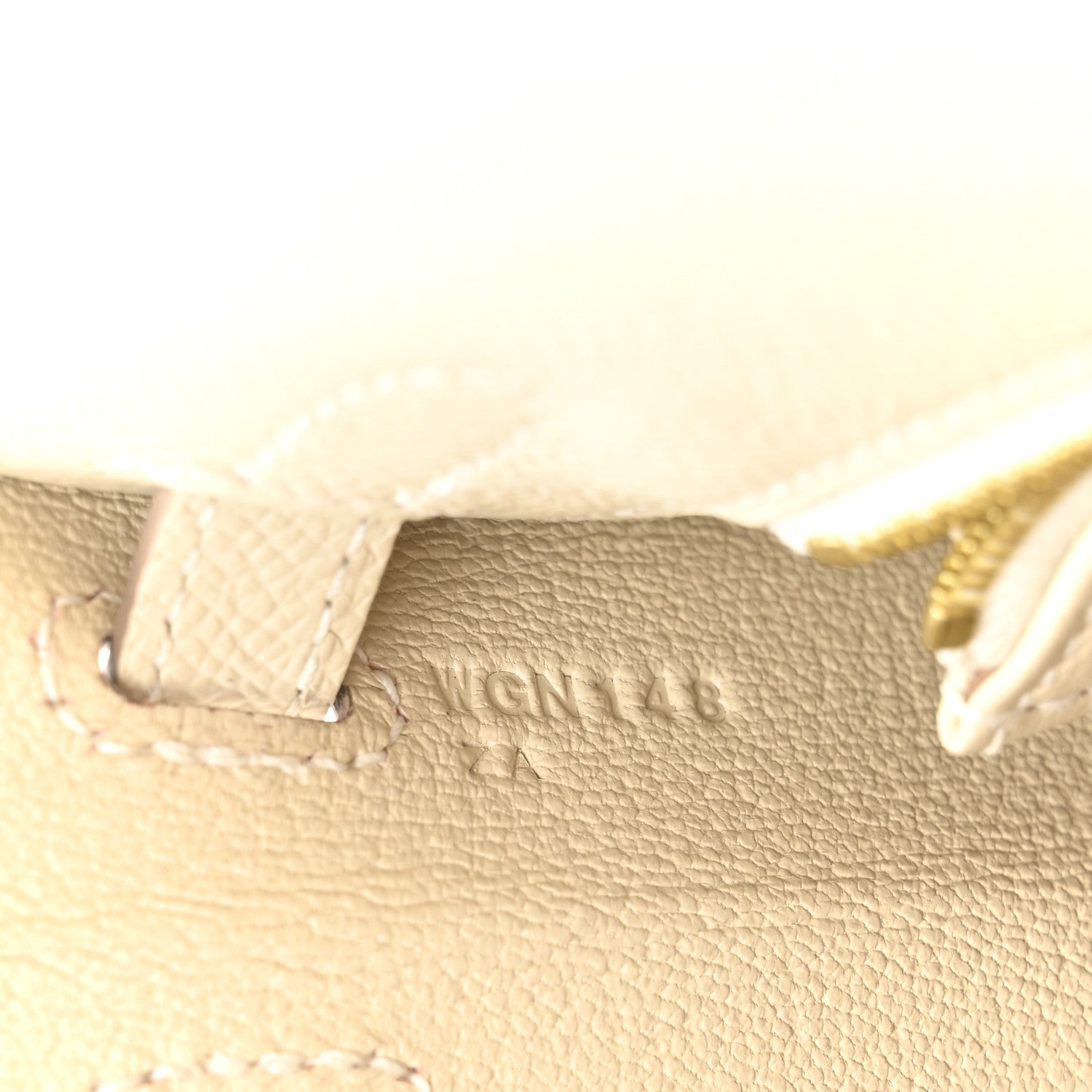 Hermes Epsom Kelly Sellier 25 Craie 7 of 11