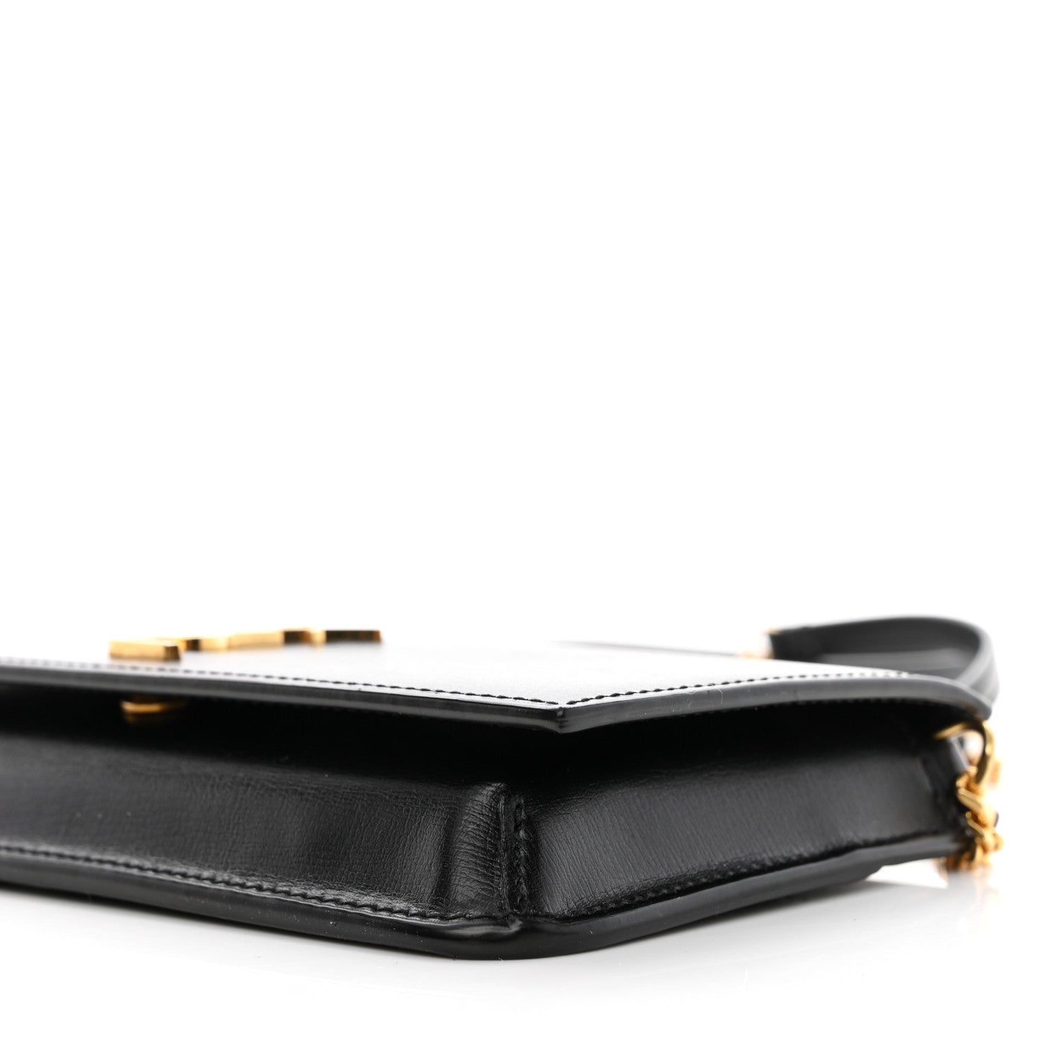 Saint Laurent Smooth Calfskin Monogram Phone Holder Crossbody Black 10 of 11