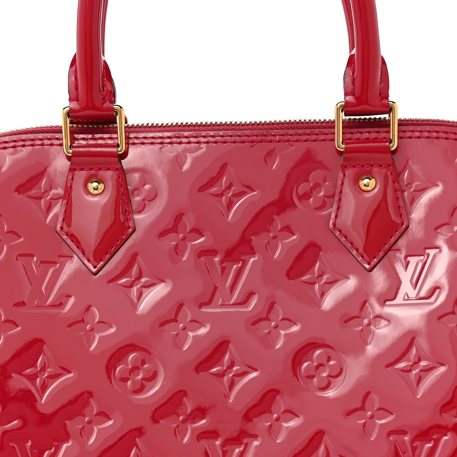Louis Vuitton Vernis Alma MM Pomme D'Amour 7 of 12