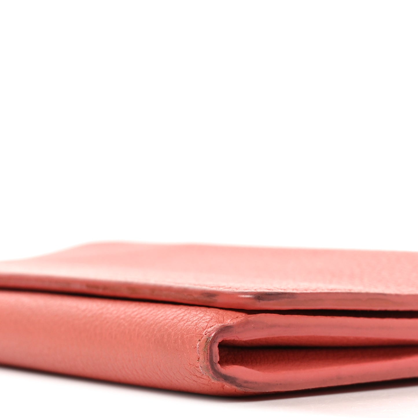 Grained Calfskin Essential Money Wallet Rose Jaipur