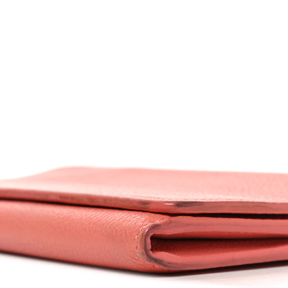 Balenciaga Grained Calfskin Essential Money Wallet Rose Jaipur 7 of 7