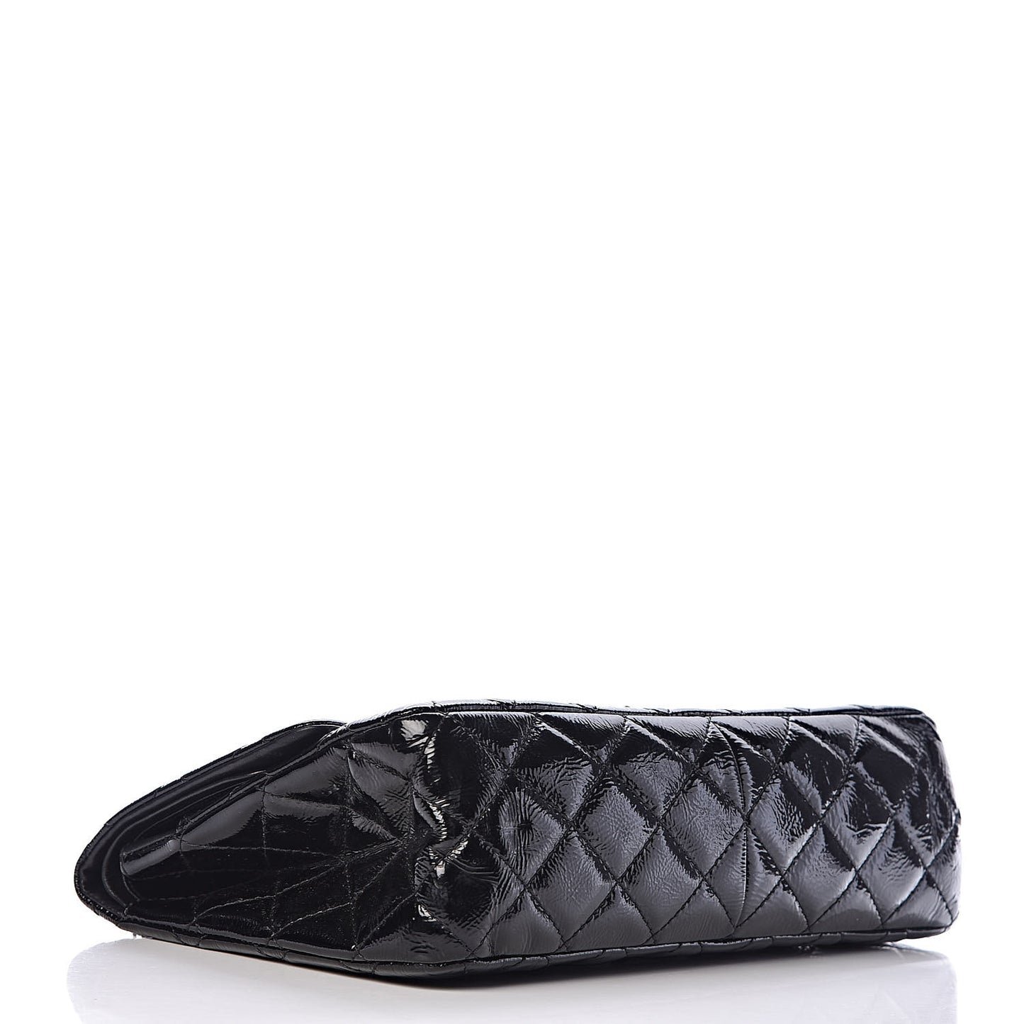 Distressed Patent Quilted 2.55 Reissue 227 Flap Black