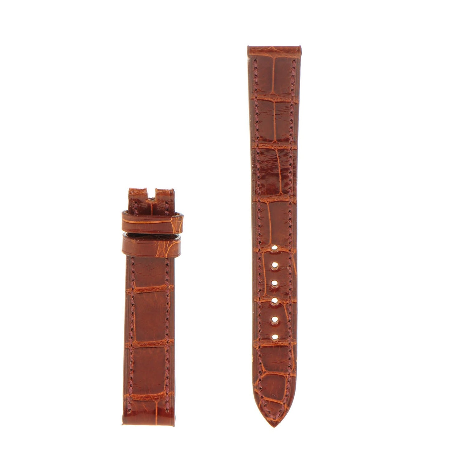 Shiny Alligator Watch Strap Miel