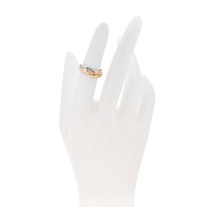 Cartier 18K Pink Yellow White Gold Small Trinity Ring 49 5 2 of 5