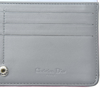 Christian Dior Lambskin Cannage Rendezvous Wallet Pink 6 of 7