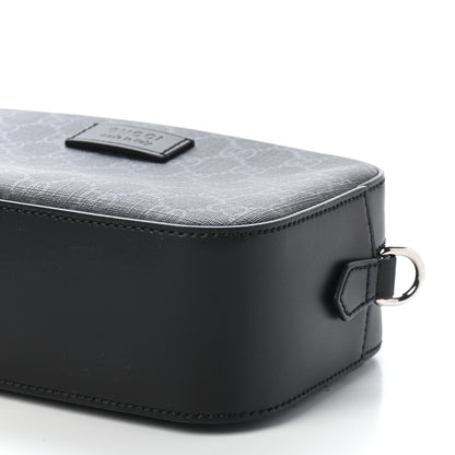 Gucci GG Supreme Monogram Web Shoulder Bag Black Grey 9 of 9