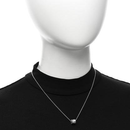 Bulgari 18K White Gold Diamond Small B.Zero1 Pave Pendant Necklace 2 of 5