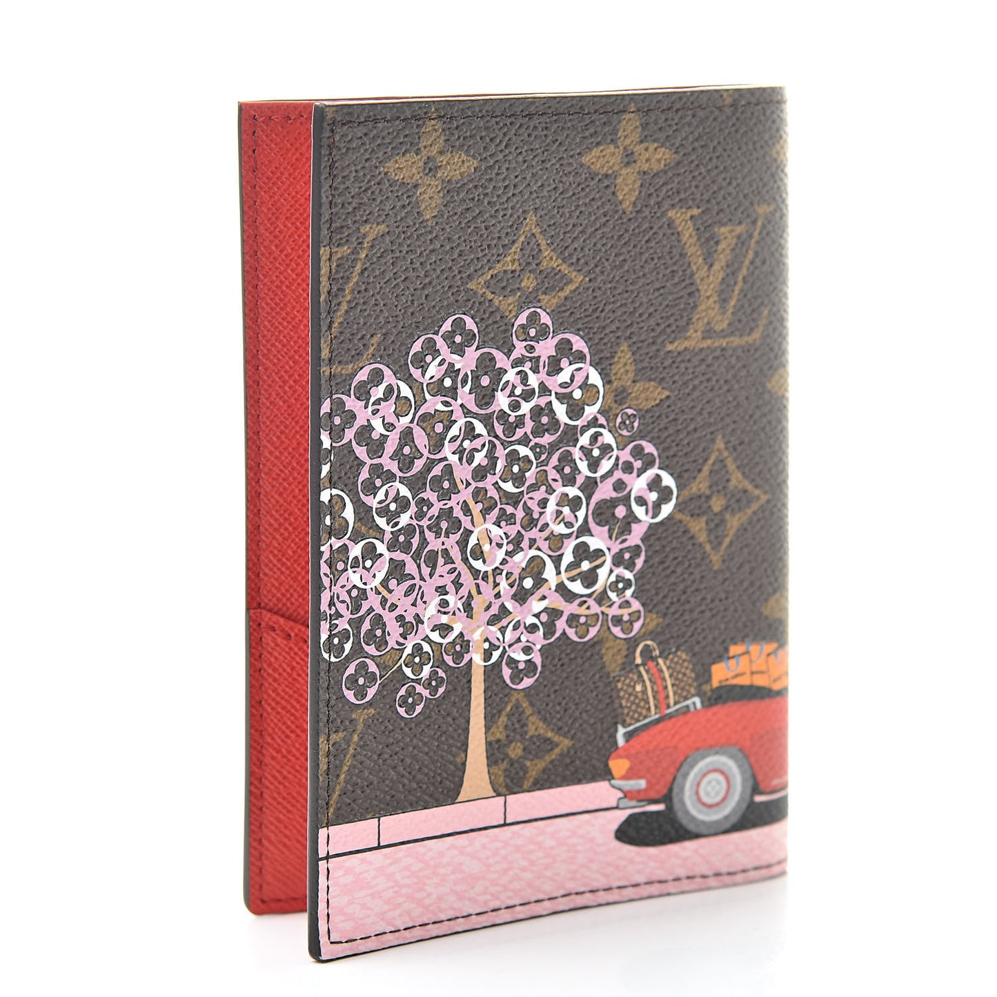 Monogram 2019 Christmas Animation Passport Cover Rouge