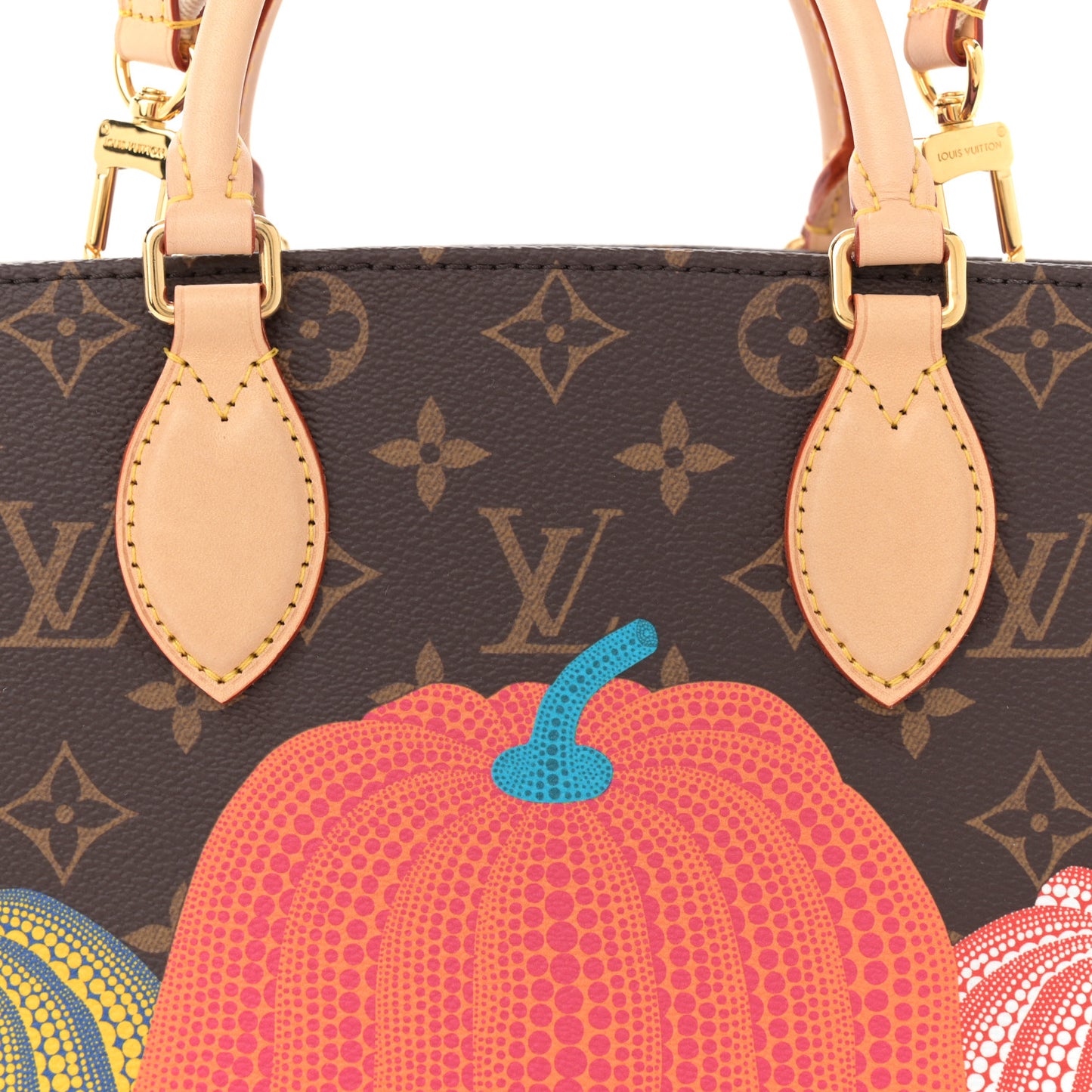 LV X YK Monogram Pumpkin Onthego PM Multicolor Multicolor