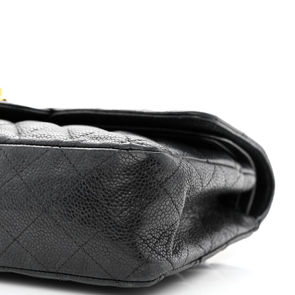 Chanel Caviar Quilted Medium Double Flap Black 10 of 16