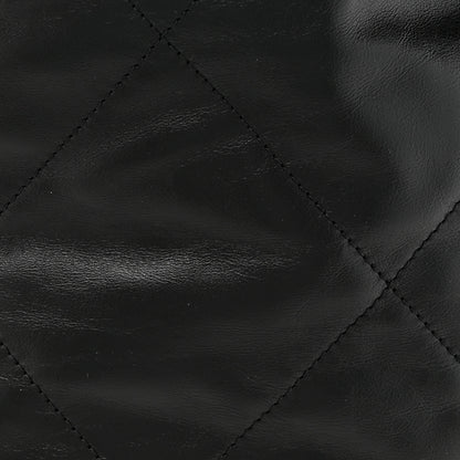 Chanel Shiny Calfskin Quilted Small Chanel 22 Black 10 of 12