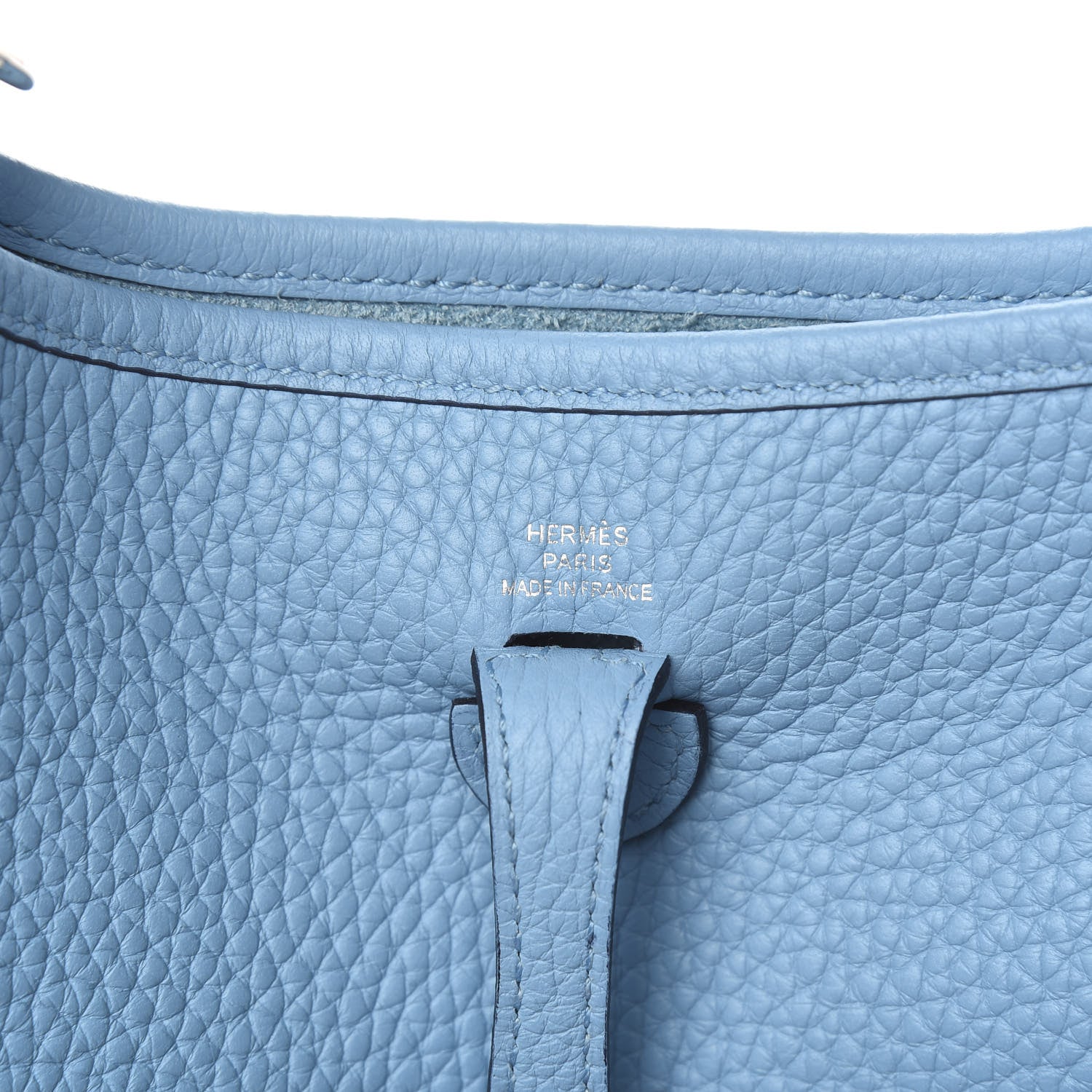 Hermes Taurillon Clemence Amazone Evelyne TPM Bleu Du Nord Vert Verone 7 of 10