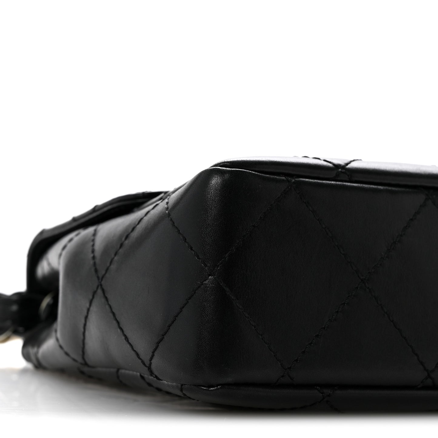 Lambskin Bekko Resin Medium Single Flap Black