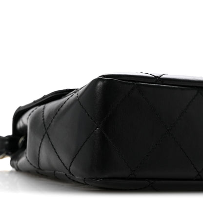 Chanel Lambskin Bekko Resin Medium Single Flap Black 10 of 14