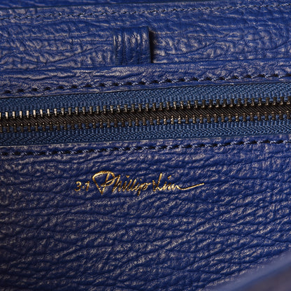 3.1 Phillip Lim 3.1 Textured Calfskin Large Pashli Satchel Cobalt 6 of 9