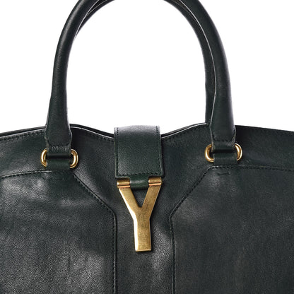 Saint Laurent Sheepskin Large Cabas ChYc Dark Green 16 of 19