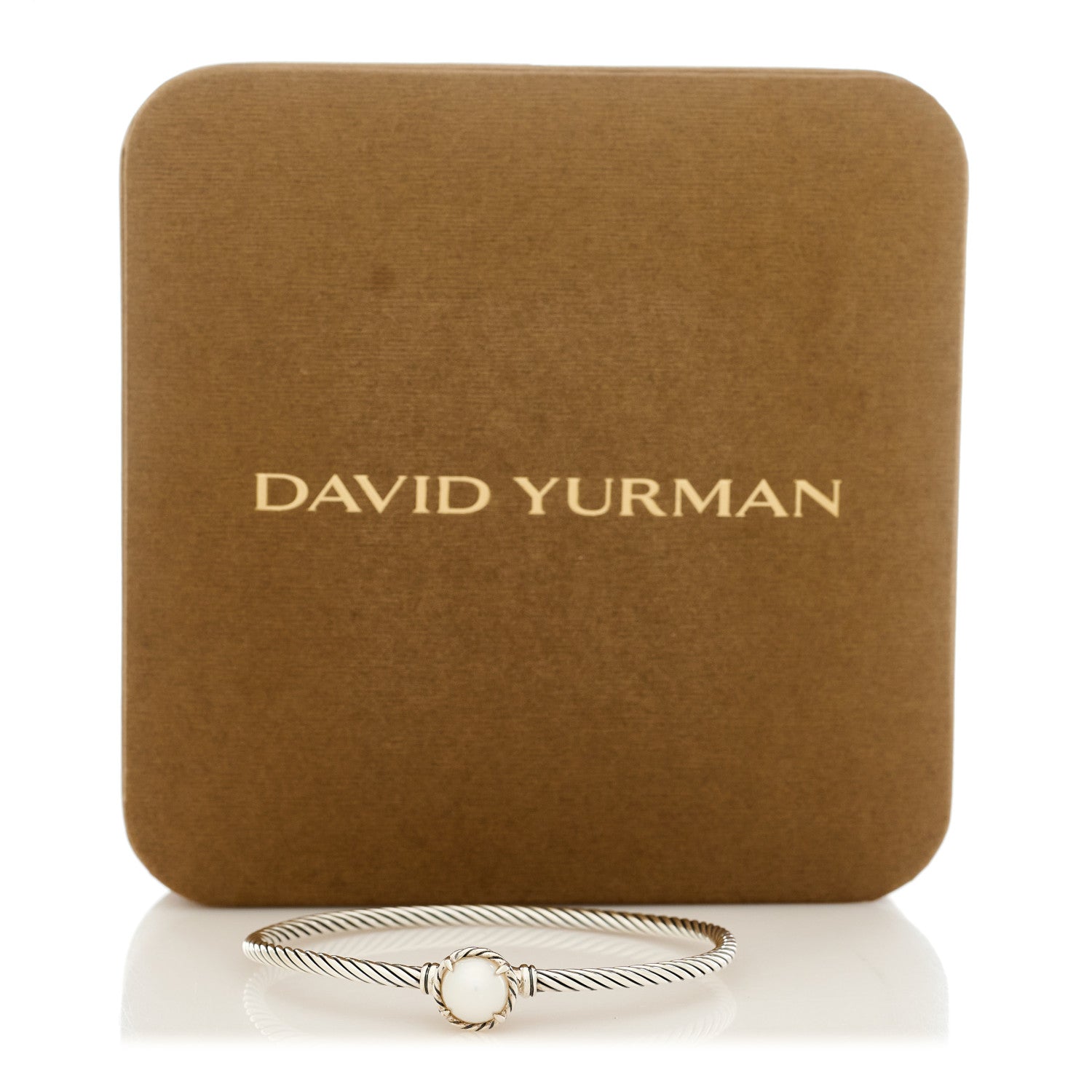 David Yurman Sterling Silver Cultured Pearl 3mm Chatelaine Bracelet 4 of 4