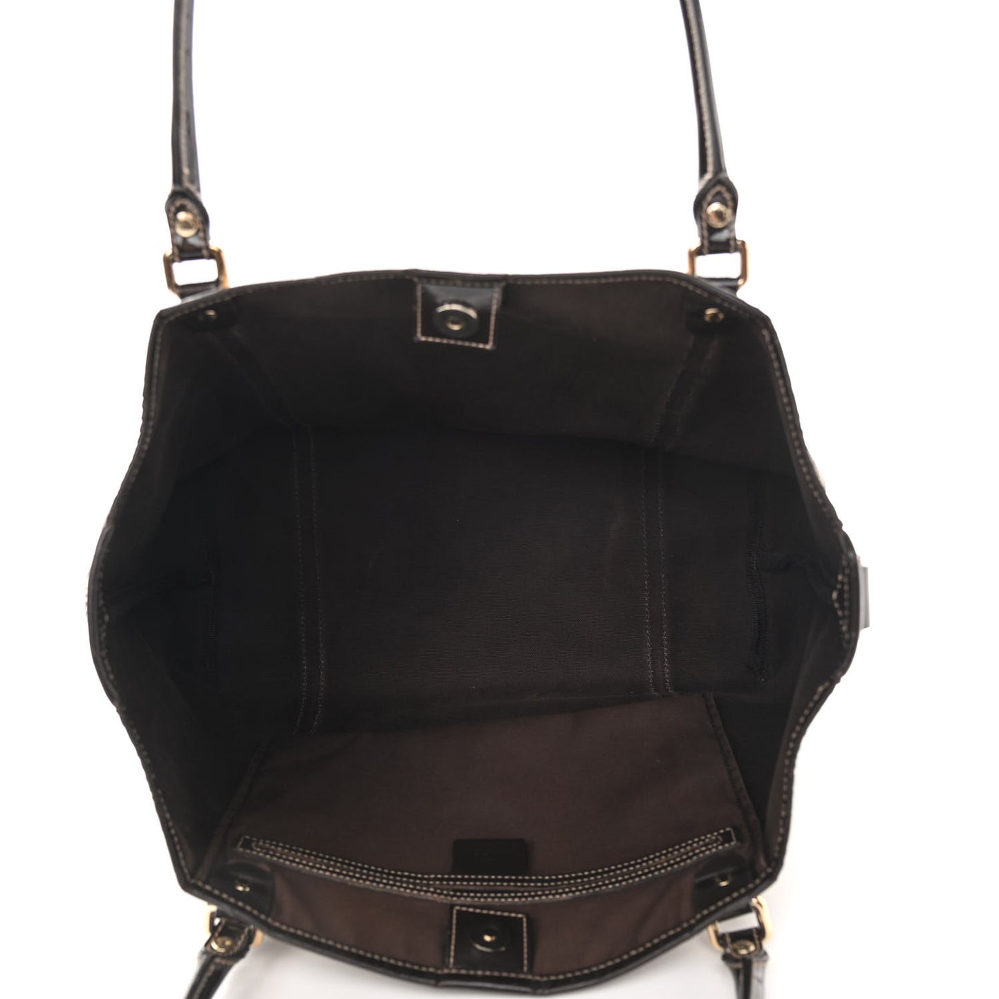 GG Plus Monogram Large Joy Tote Dark Brown