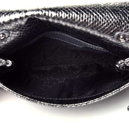 Stella McCartney Metallic Snake Print Falabella Crossbody Bag Ruthenium 5 of 9