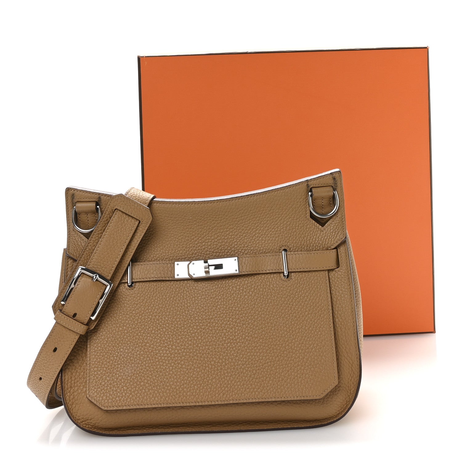 Hermes Taurillon Clemence Jypsiere 28 Biscuit 11 of 12