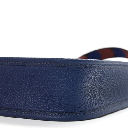 Hermes Taurillon Clemence Flipperball Sangle Evelyne TPM Bleu Saphir Black Bleu Saphir 10 of 11