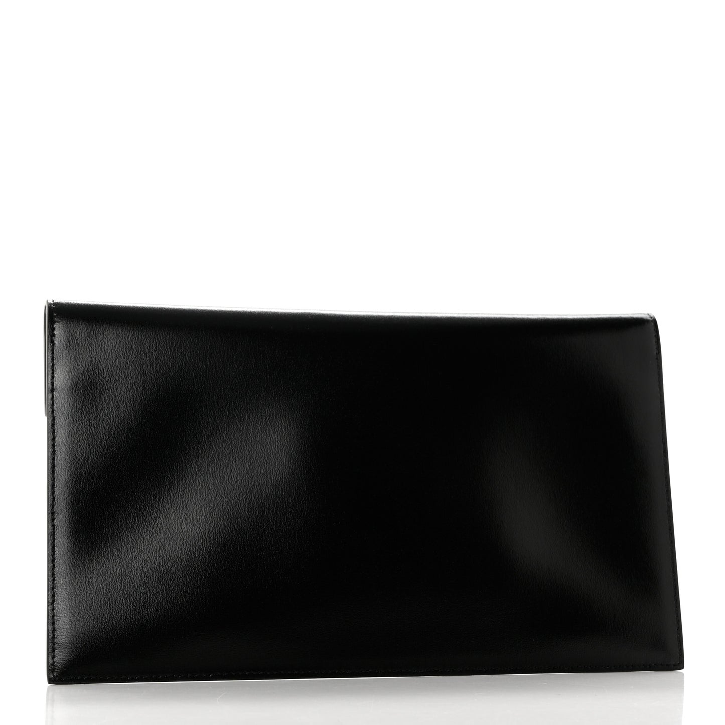 Smooth Shiny Calfskin Monogram Uptown Pouch Black