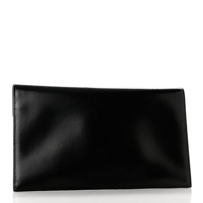 Saint Laurent Smooth Shiny Calfskin Monogram Uptown Pouch Black 2 of 7