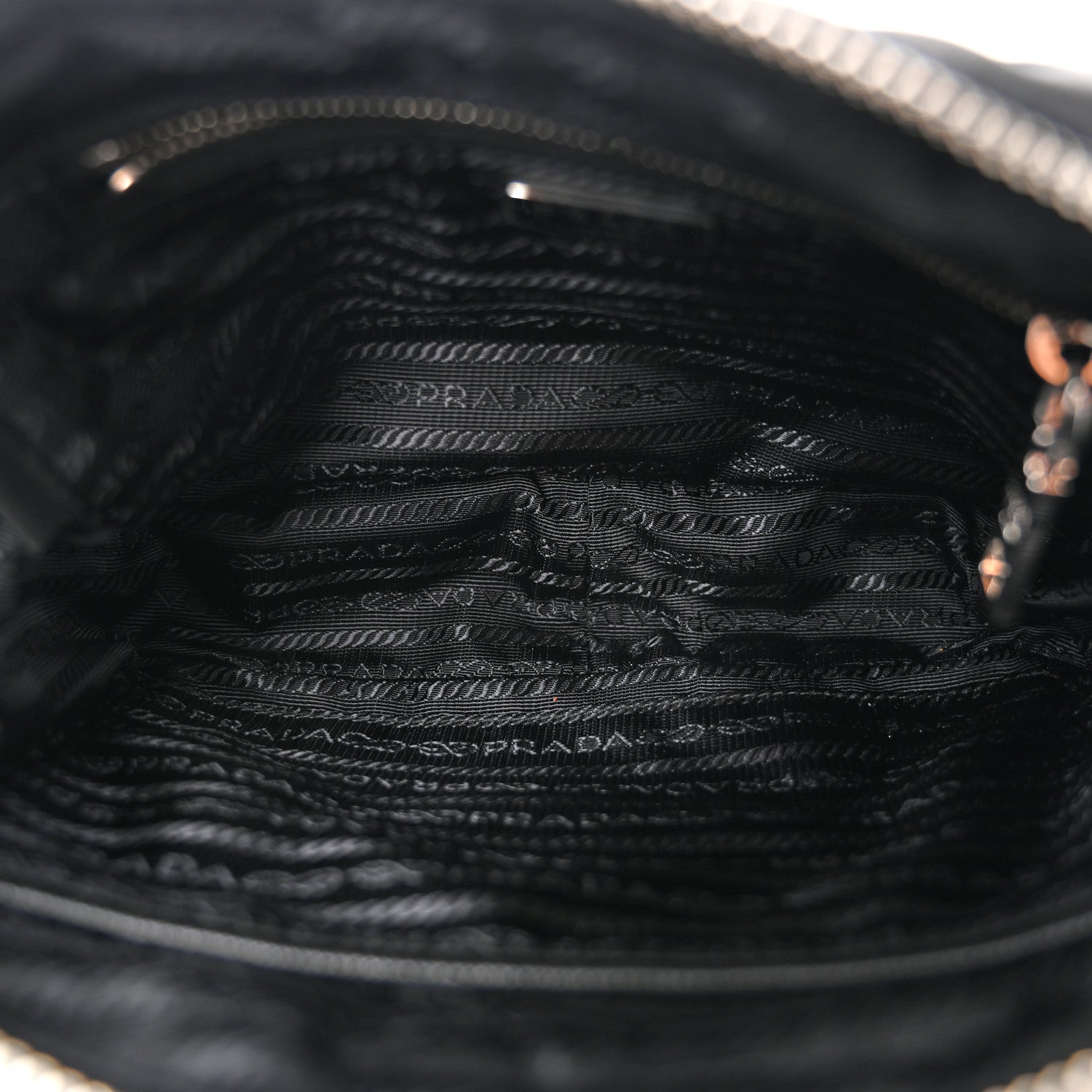 Prada Nylon Tessuto Impuntu Quilted Bandoliera Crossbody Bag Black 5 of 11