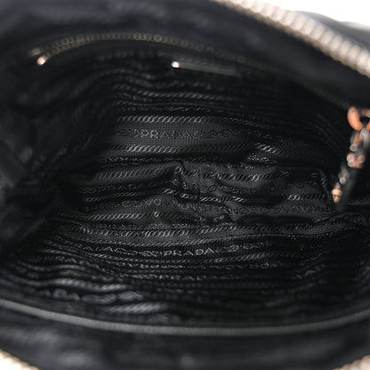 Prada Nylon Tessuto Impuntu Quilted Bandoliera Crossbody Bag Black 5 of 11