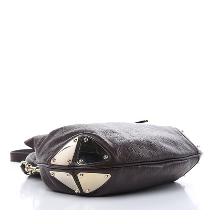 Gucci Guccissima Medium Indy Top Handle Hobo Dark Brown 4 of 10