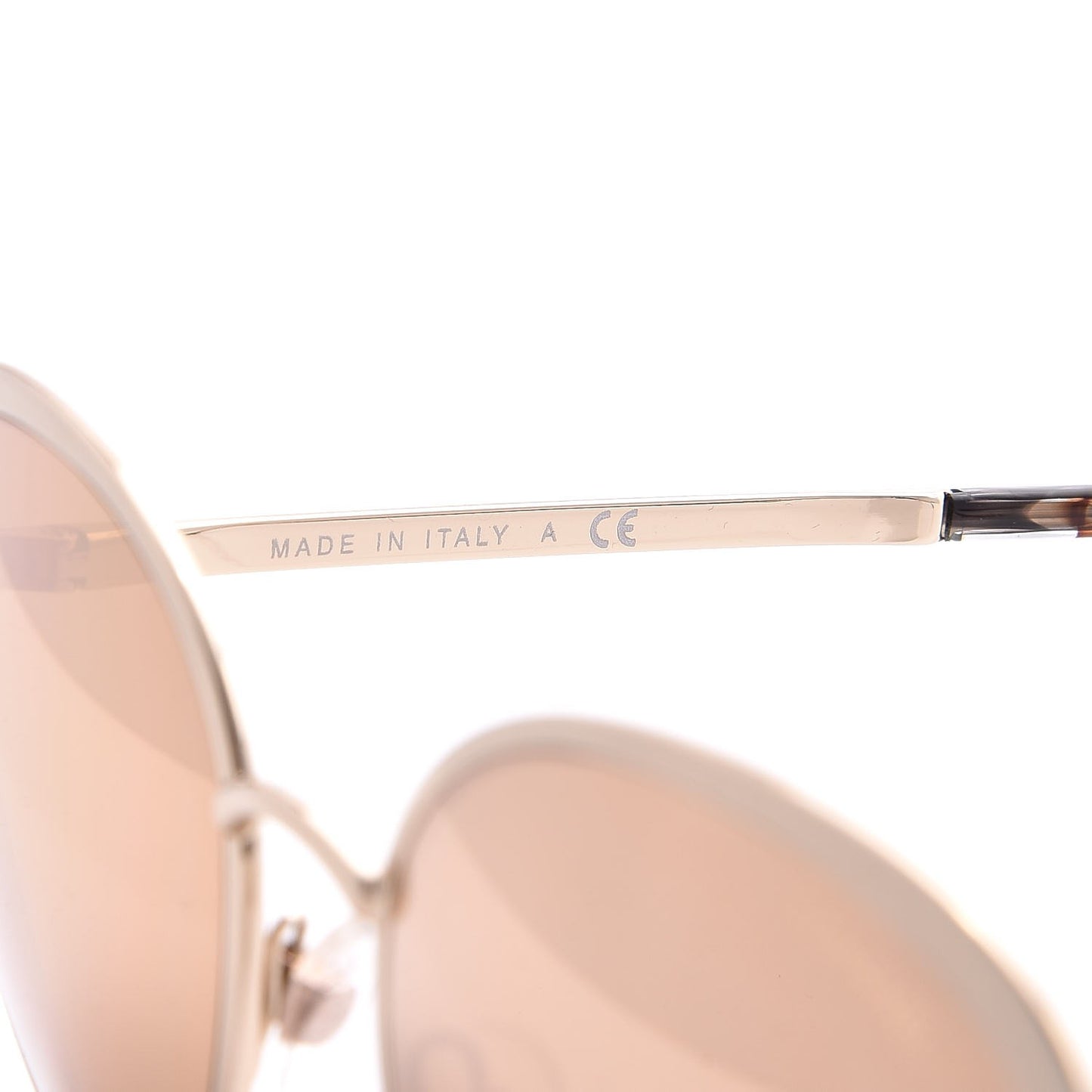 Round Mirror Sunglasses 4206 Rose Gold