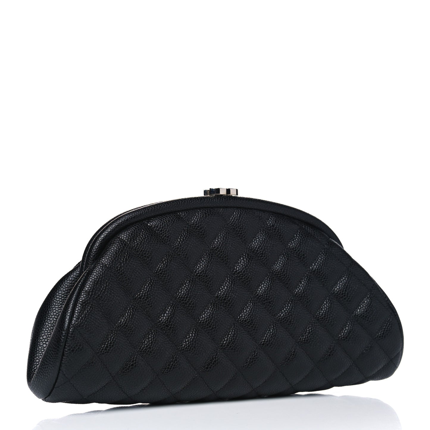 Caviar Quilted Timeless Clutch Black