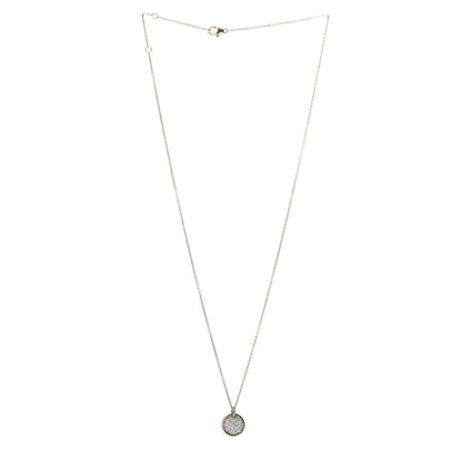 David Yurman 18K Yellow Gold Diamond Cable Collectibles Pave Charm Pendant Necklace 4 of 6