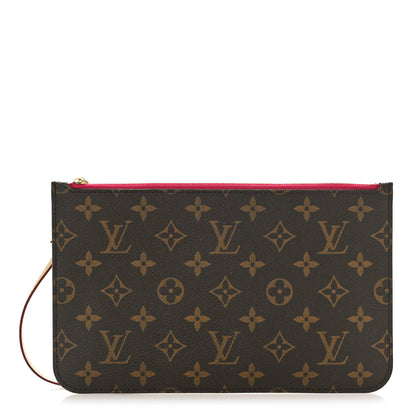 Louis Vuitton Monogram Neverfull MM GM Pochette Pivoine 1 of 8