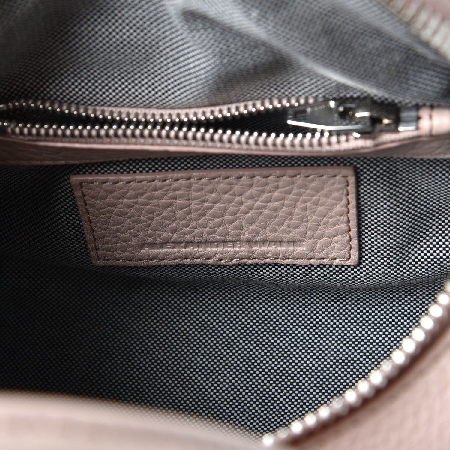 Alexander Wang Pebbled Lambskin Mini Rockie Pale Pink Rhodium Hardware 6 of 7