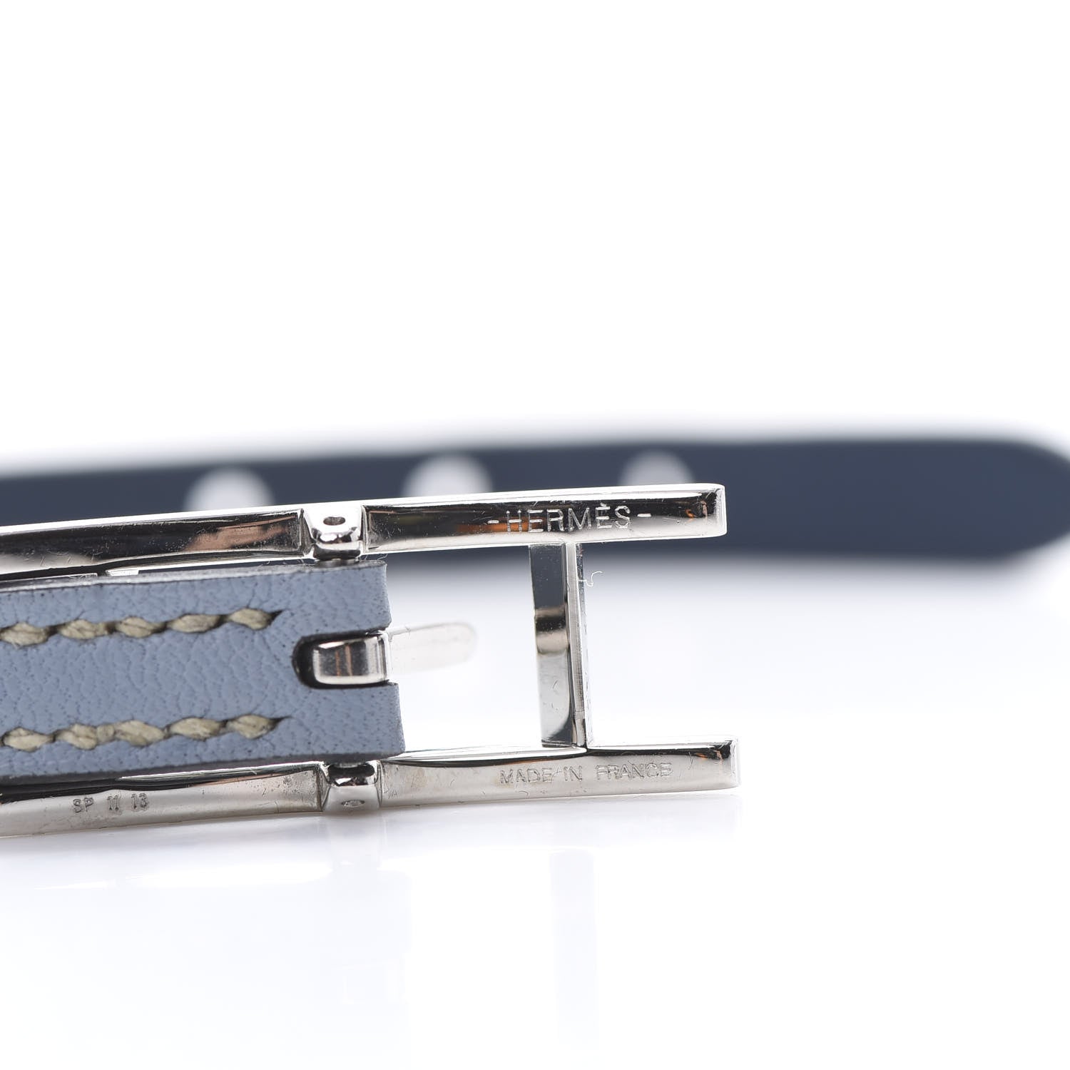 Hermes Swift Behapi Single Tour Bracelet Bleu Lin Colvert 4 of 5