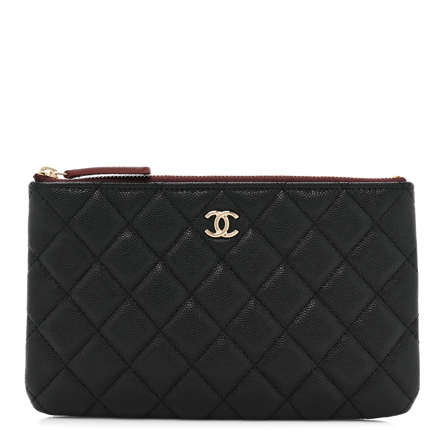 Chanel Caviar Quilted Cosmetic Case Black 1 of 10