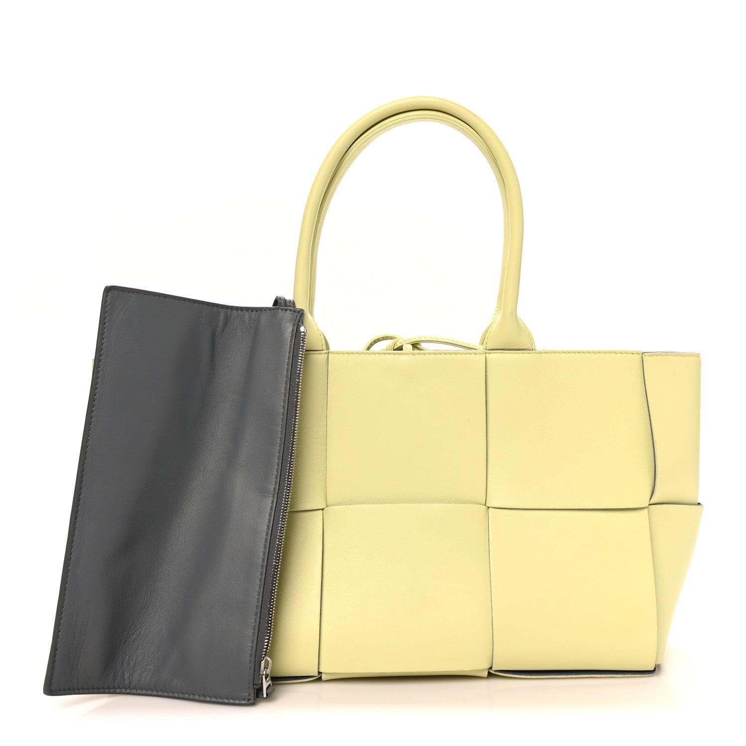 Bottega Veneta Nappa Maxi Intrecciato Small Arco Tote Lemon 3 of 10