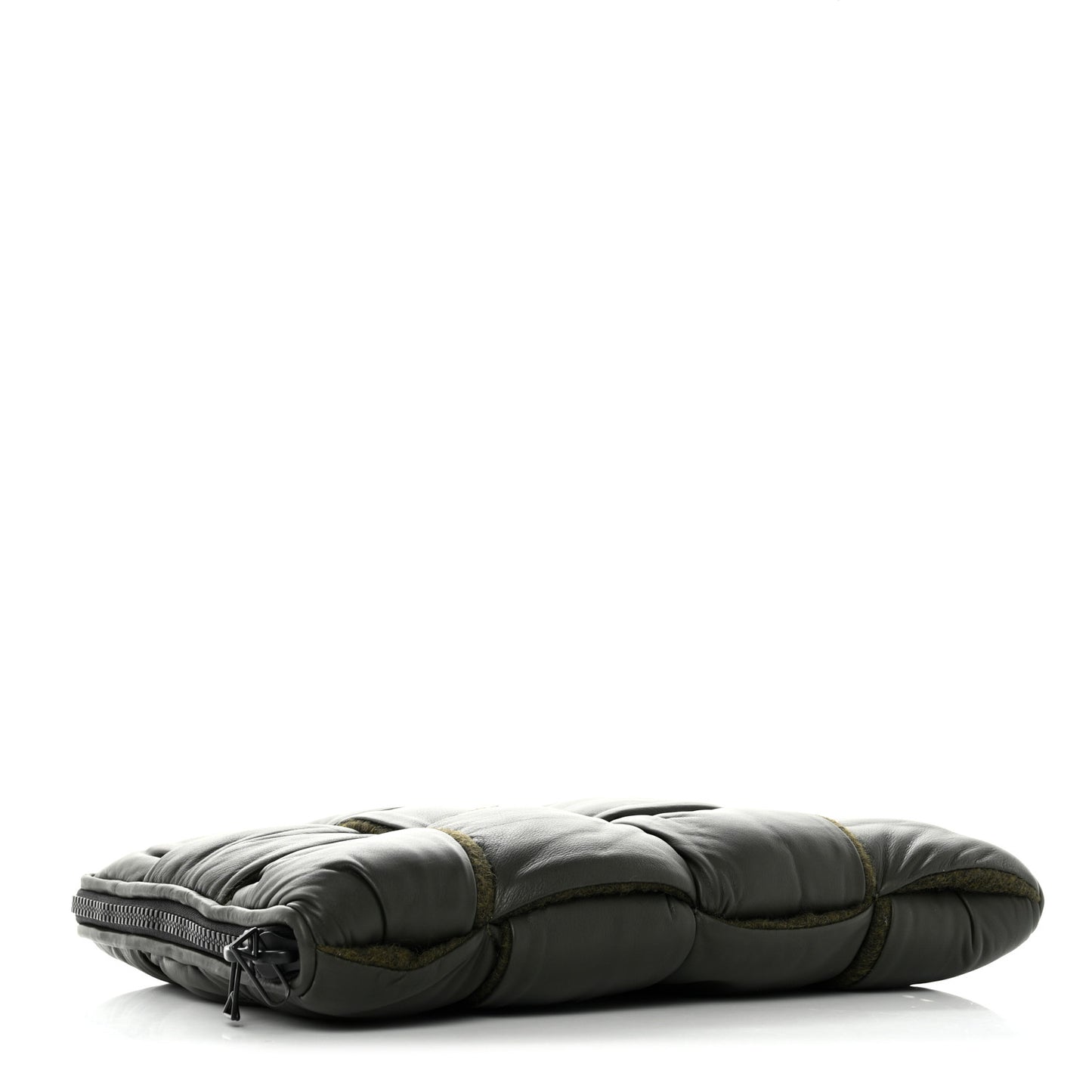 Calfskin Maxi Intrecciato Puffy Laptop Pouch Camping