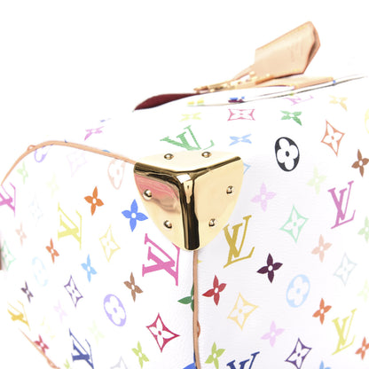 Louis Vuitton Monogram Multicolor Speedy 30 White 5 of 10