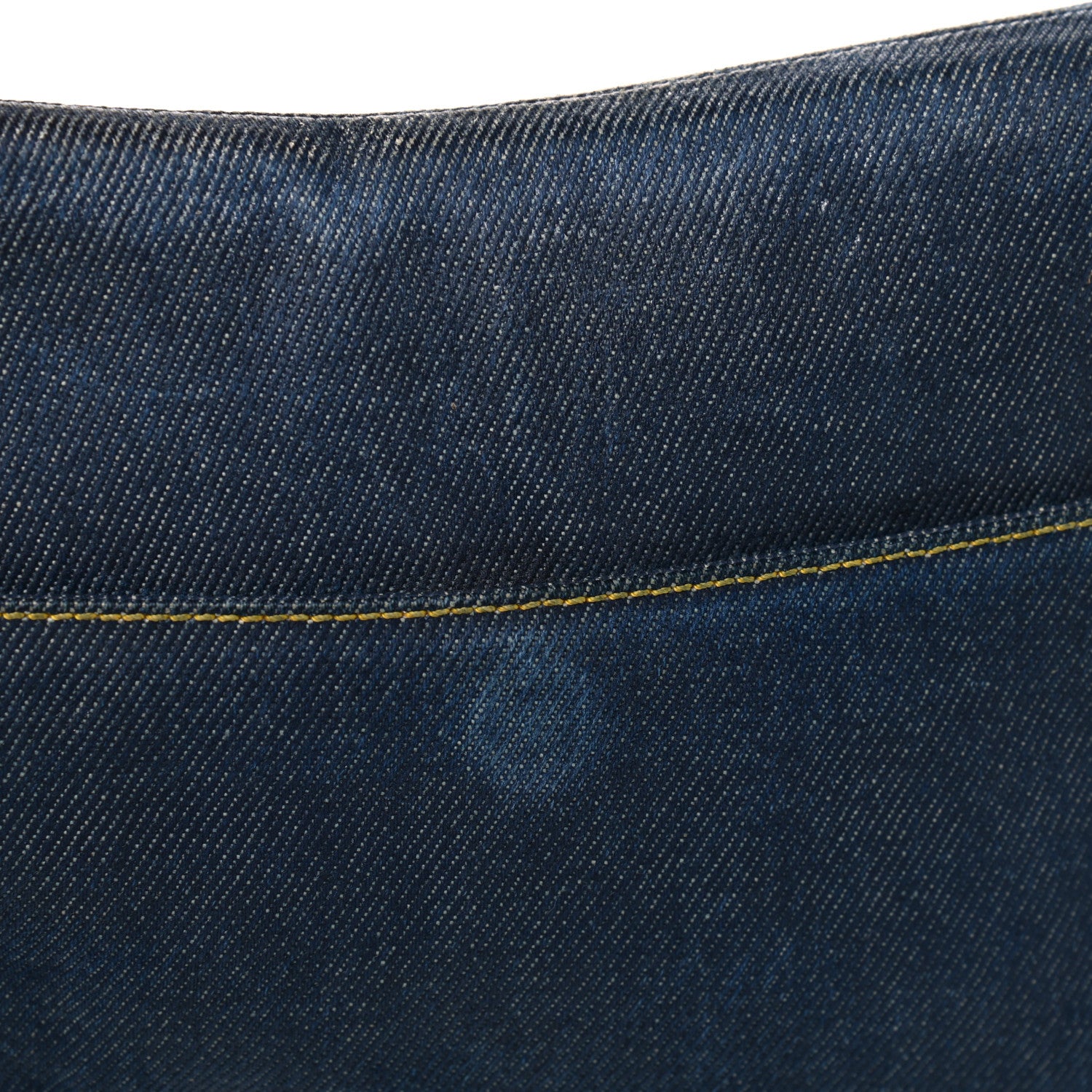 Christian Dior Denim Calfskin Saddle Bag Blue 7 of 8