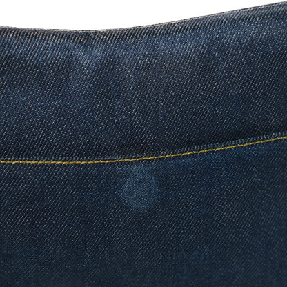 Christian Dior Denim Calfskin Saddle Bag Blue 7 of 8