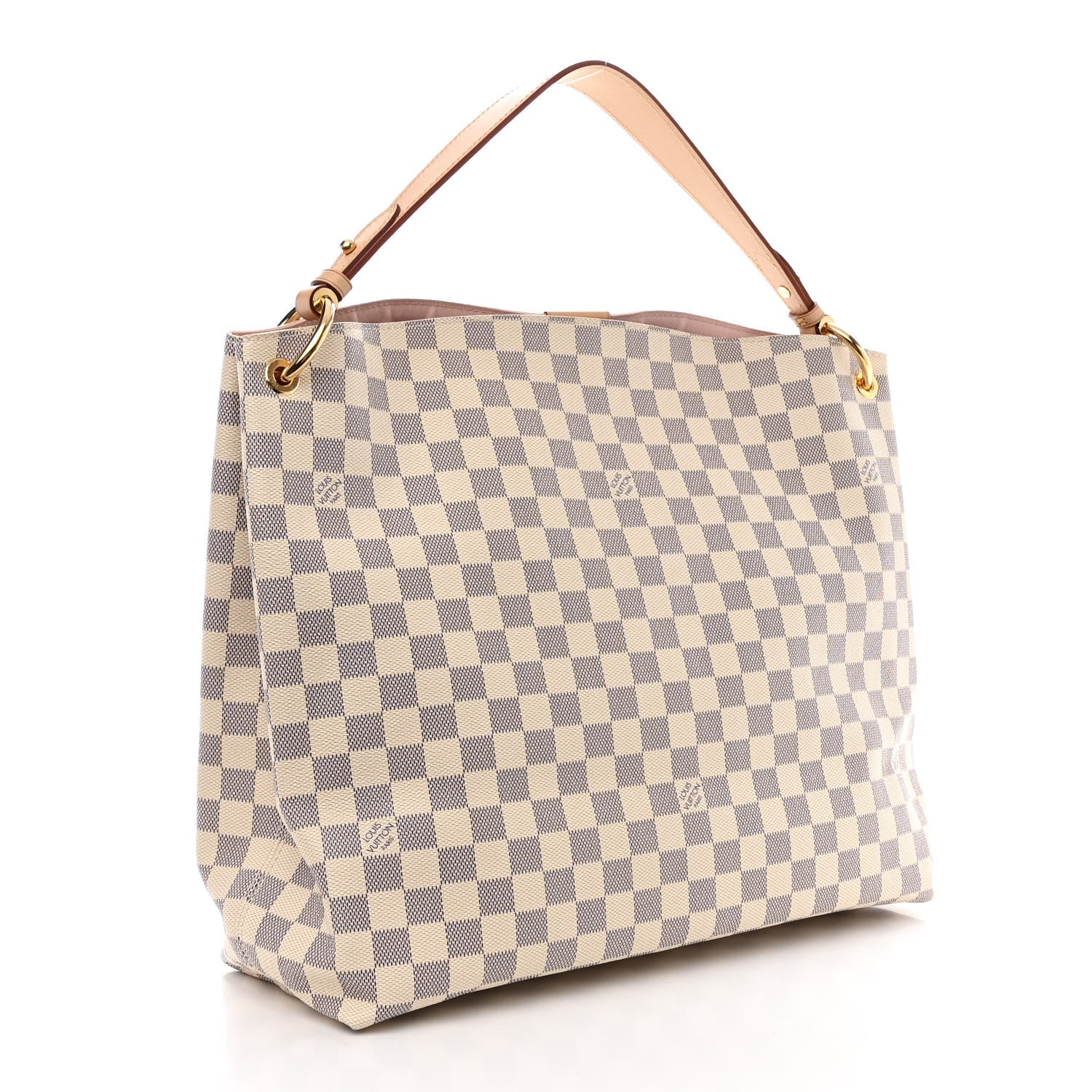 Louis Vuitton Damier Azur Graceful MM Rose Ballerine 3 of 11