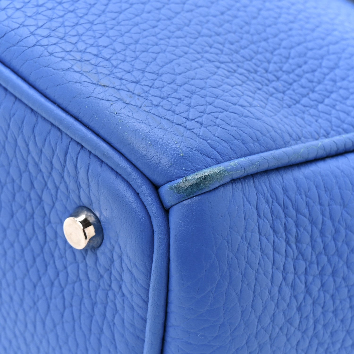 Christian Dior Bullcalf Small Diorissimo Tote Bleu Nosy Rose Tendre 9 of 12