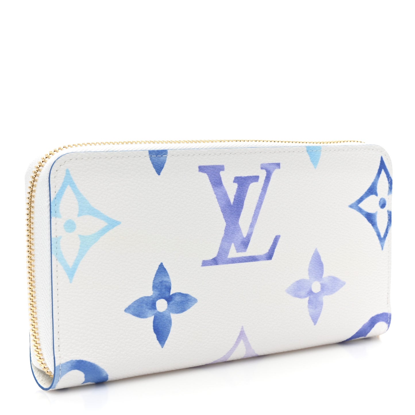 Monogram Giant By The Pool Zippy Wallet Resort Blue