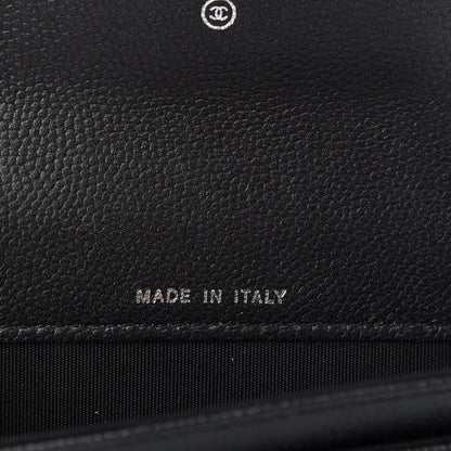 Chanel Caviar Quilted Boy Flap Card Holder So Black 7 of 8