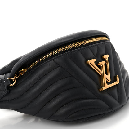 Louis Vuitton Calfskin Quilted New Wave Bumbag Black 8 of 9